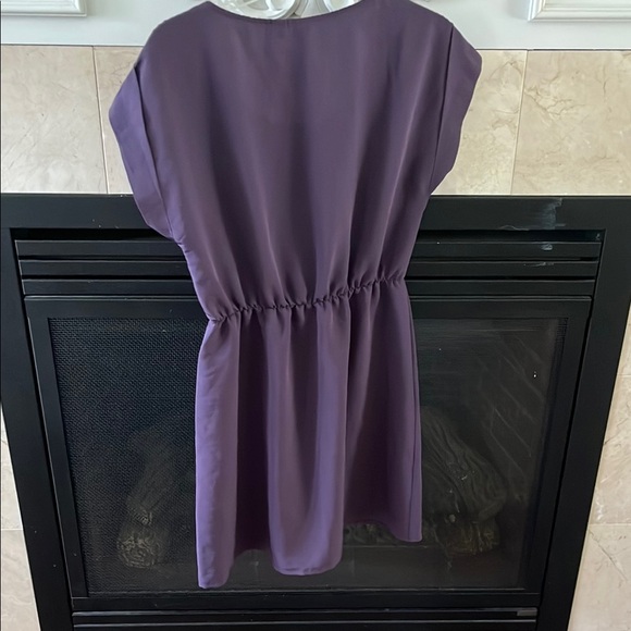 Purple Dress with Embellished Neckline - Picture 5 of 5